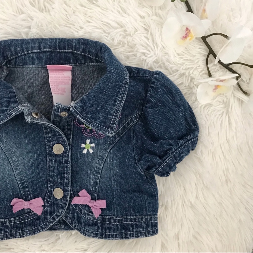 🌻 Toddler Girl Short Sleeves Denim Jacket 🌻